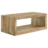 Benton Solid Mango Coffee and End Table Set Natural