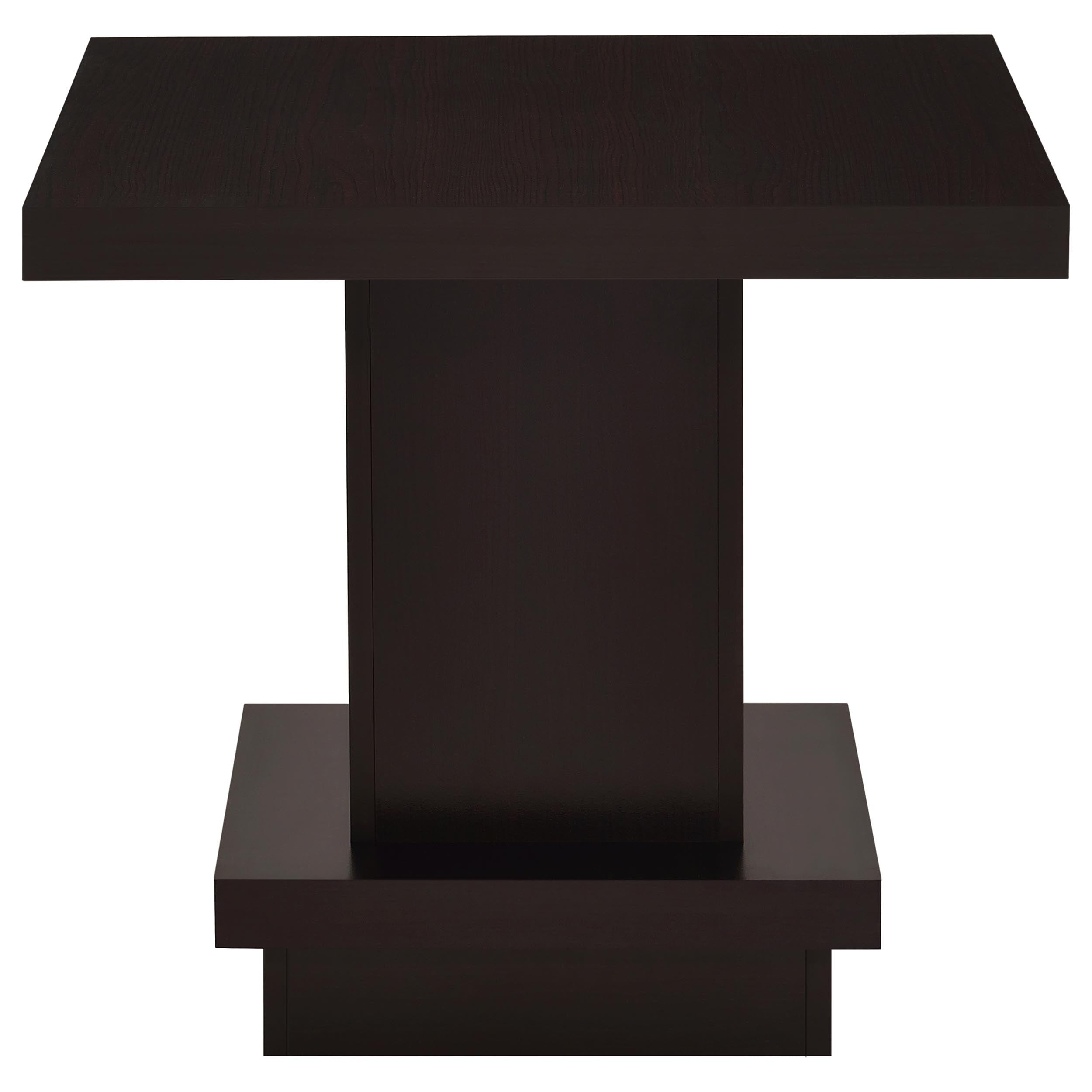 Reston Square Coffee and End Table Set Cappuccino
