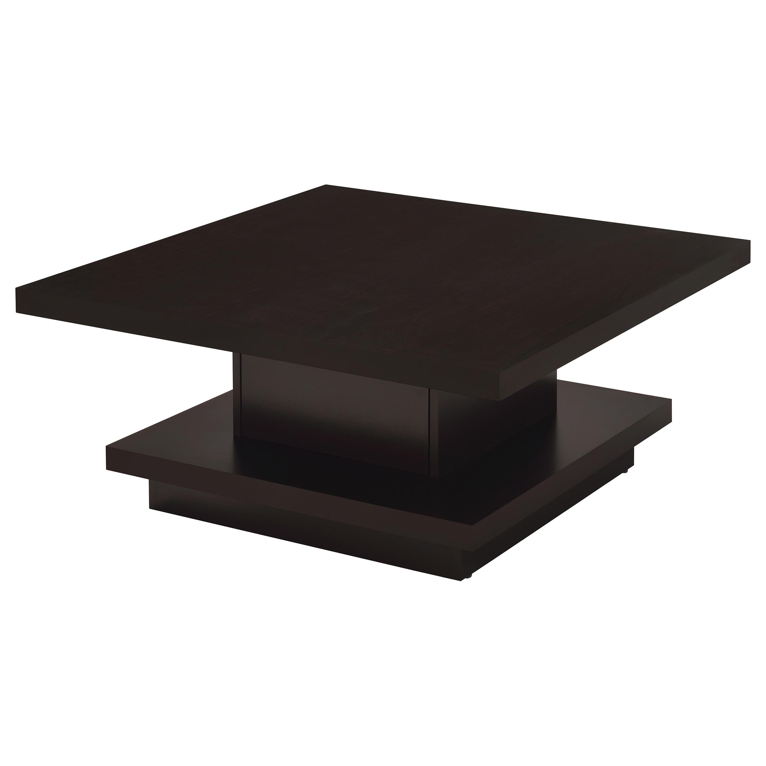 Reston Square Coffee and End Table Set Cappuccino