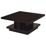Reston Square Coffee and End Table Set Cappuccino