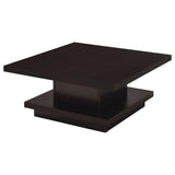 Reston Square Coffee and End Table Set Cappuccino