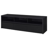 Rutland 78-inch 3-drawer TV Stand Media Console Black