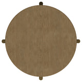 Arini Round End Side Table With Storage Shelf