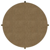 Arini Round Coffee Table With Storage Shelf