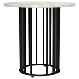 Haven Round Marble Coffee and End Table Set