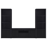 Winfield 3-piece Entertainment Center 60-inch TV Stand Black