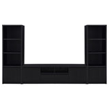 Winfield 3-piece Entertainment Center 78-inch TV Stand Black