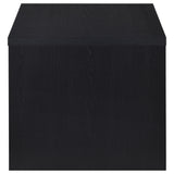 Knapp Engineered Wood Square Side End Table Black