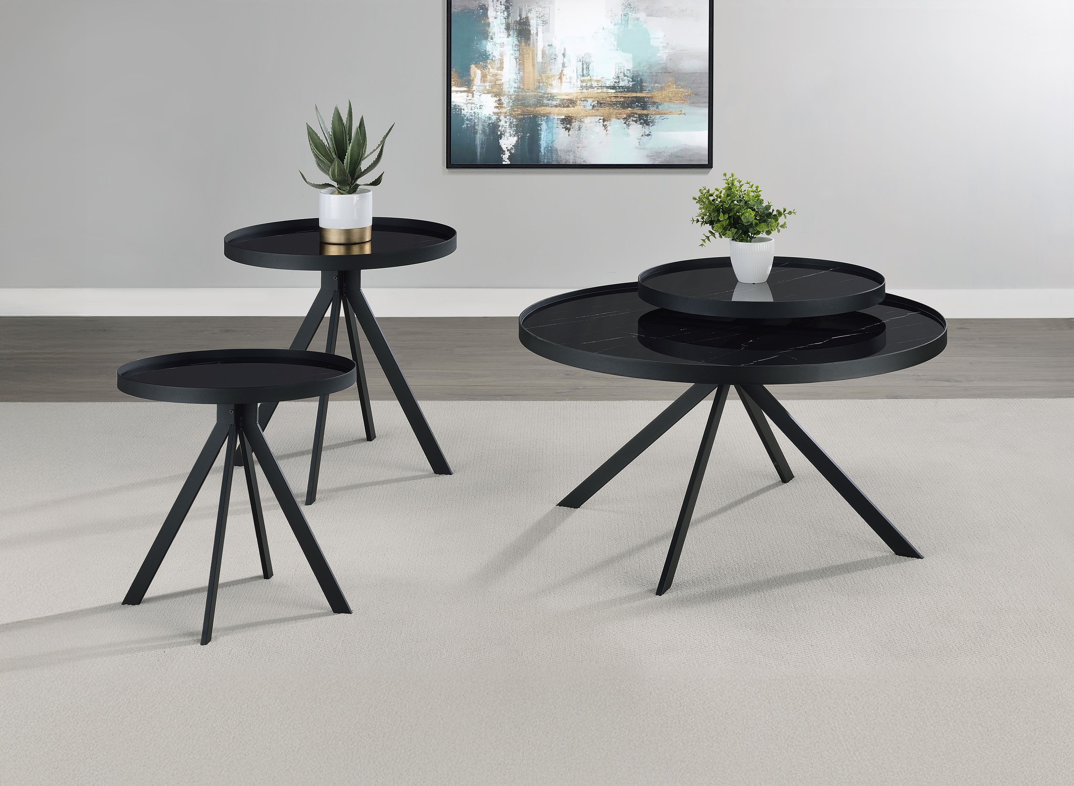 Briggs Round Coffee and End Table Set