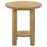 Ottowa Round Wood Coffee Table Set