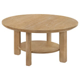 Ottowa Round Wood Coffee Table Set