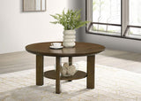 Ottowa 36-inch Round Wood Cocktail Coffee Table
