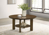 Ottowa 36-inch Round Wood Cocktail Coffee Table