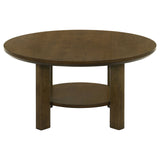 Ottowa 36-inch Round Wood Cocktail Coffee Table