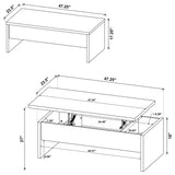 Canoga Engineered Wood Lift Top Coffee Table