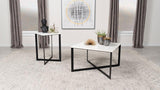 Tobin Marble Top Coffee and End Table Set
