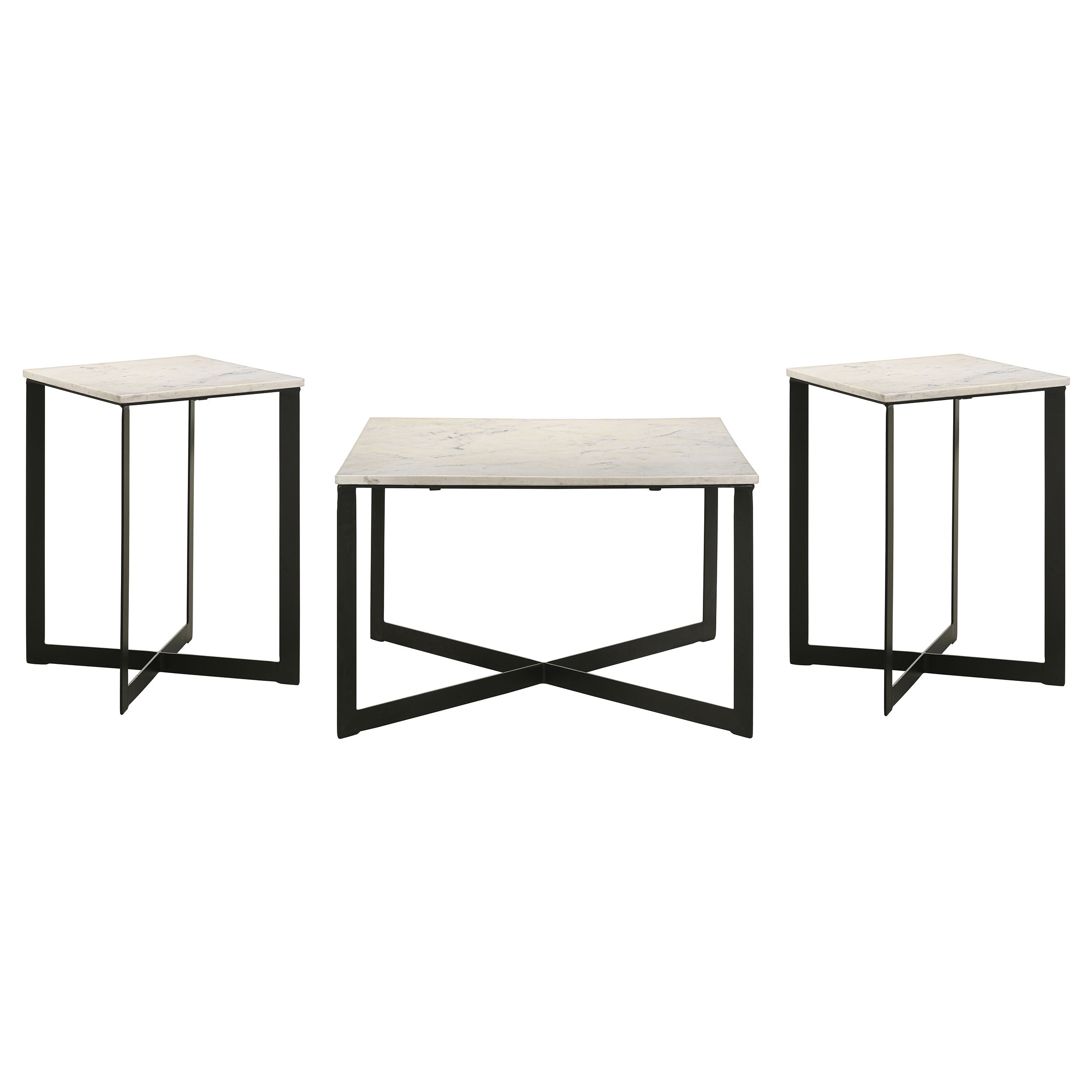 Tobin Marble Top Coffee and End Table Set