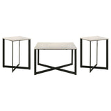Tobin Marble Top Coffee and End Table Set