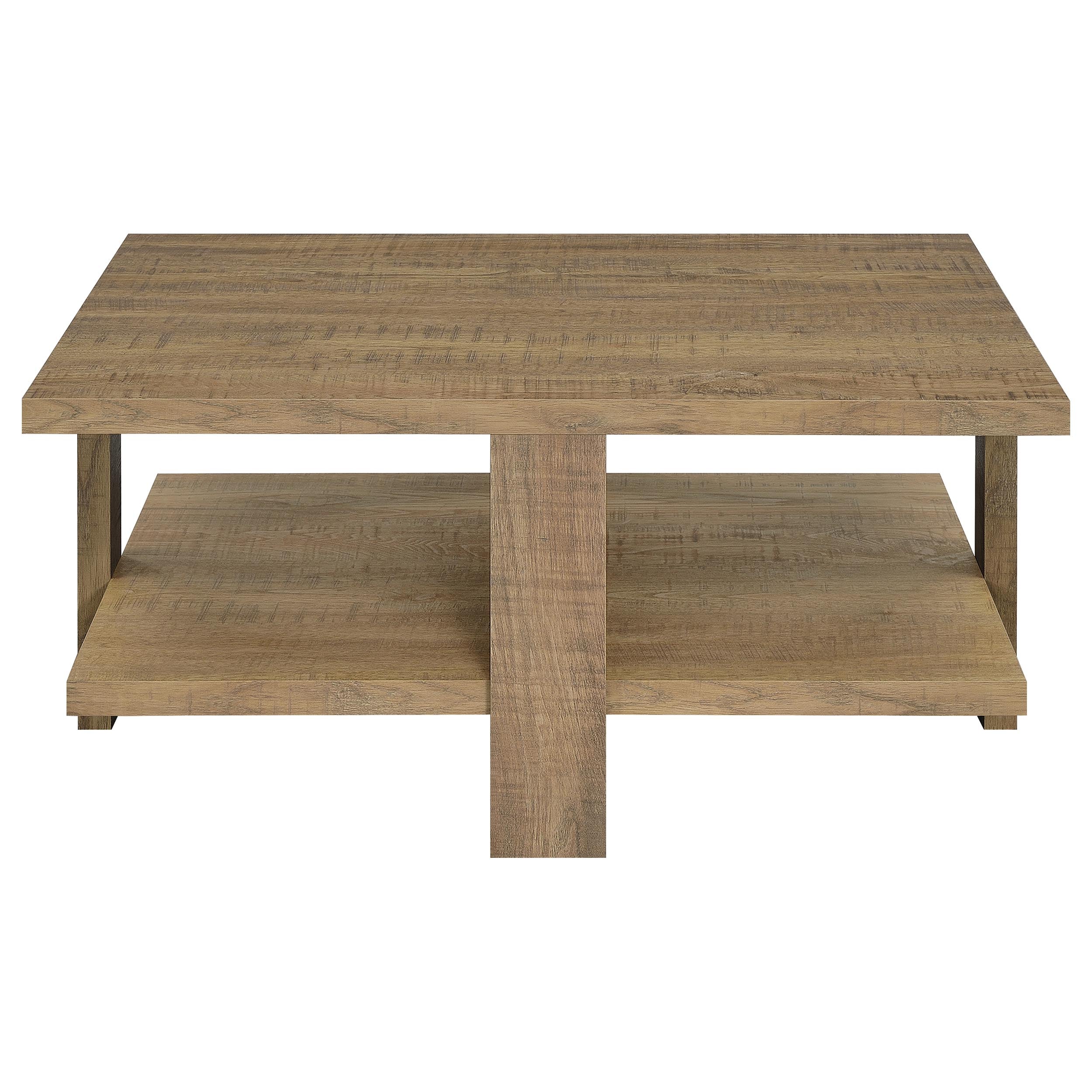 Dawn Round Coffee and End Table Set Mango Brown