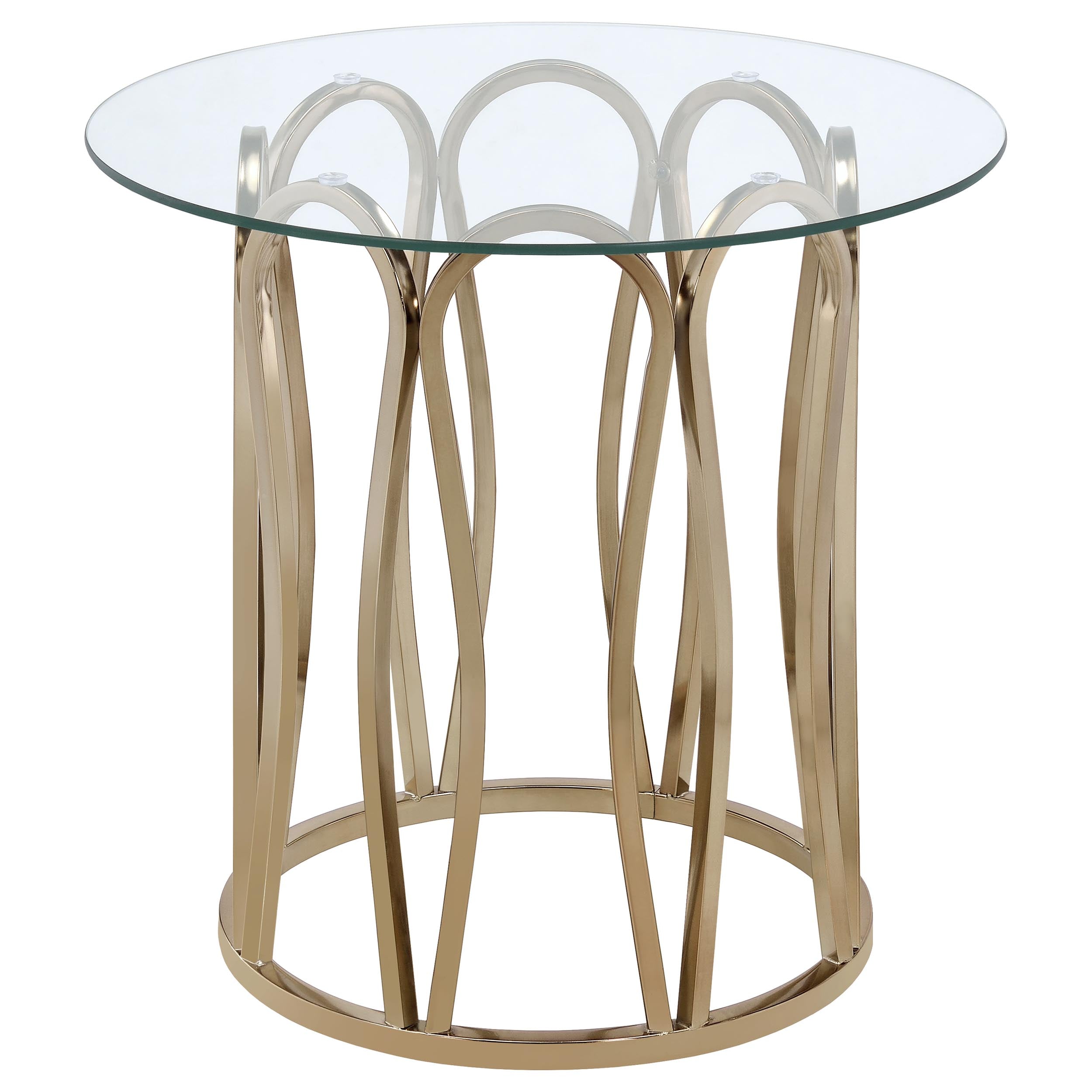Monett Coffee and End Table Set Chocolate Chrome