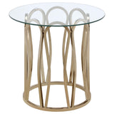 Monett Coffee and End Table Set Chocolate Chrome