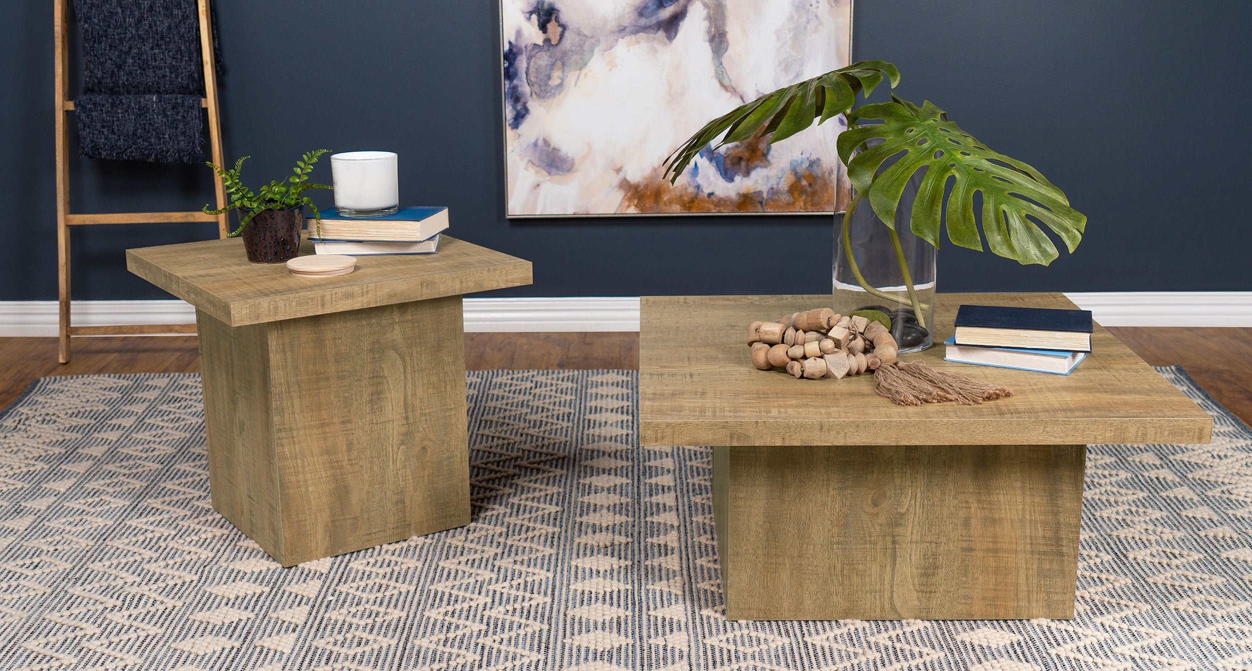Devar Square Engineered Wood End Table