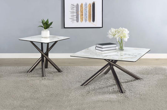 Carvell Square Coffee and End Table Set Mirage