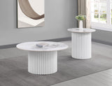 Rowena Coffee and End Table Set Faux Marble