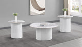 Rowena Coffee and End Table Set Faux Marble