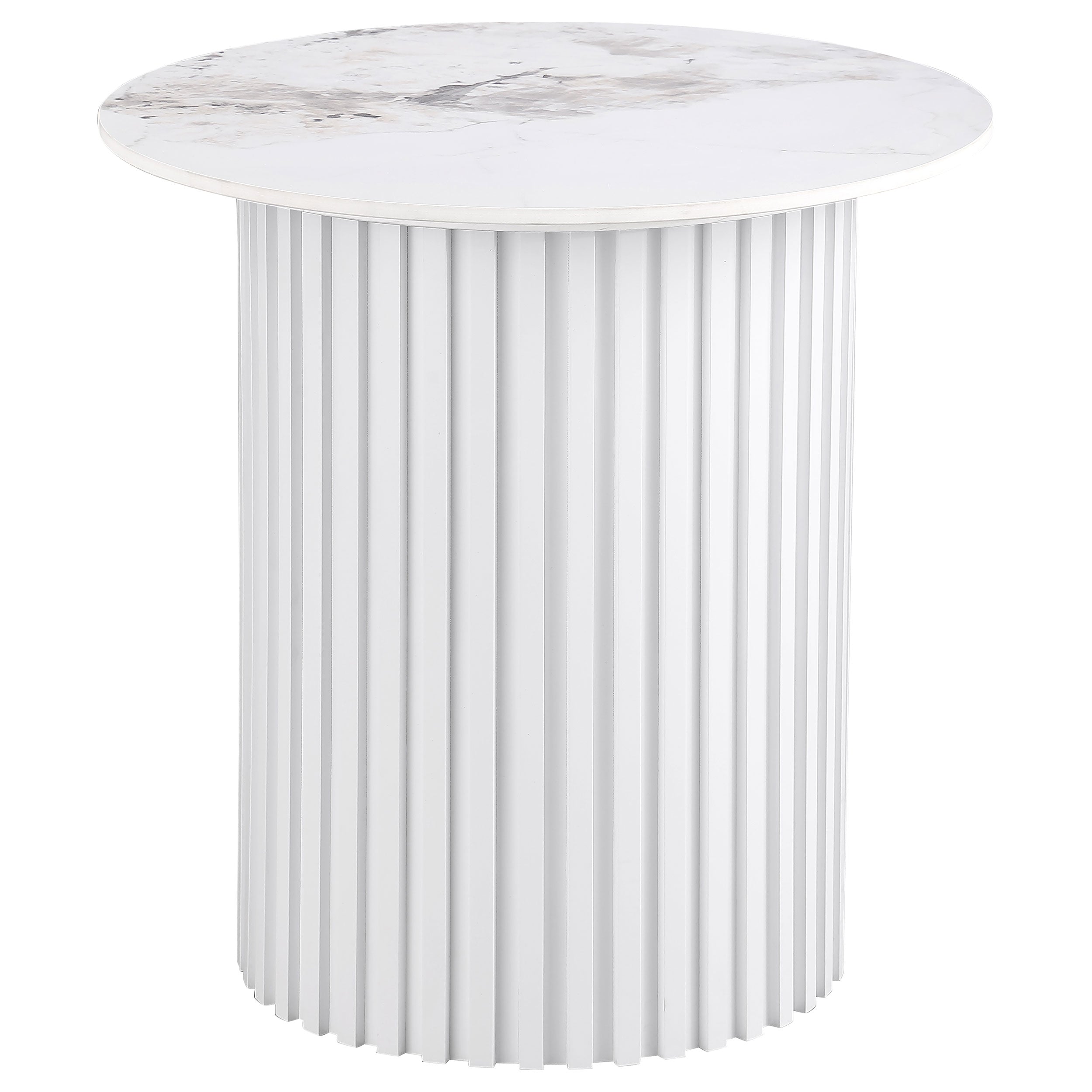 Rowena Coffee and End Table Set Faux Marble