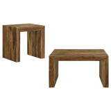 Odilia Solid Wood Coffee and End Table Set Auburn