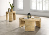 Artina Rattan Coffee and End Table Set Natural