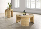 Artina Rattan Coffee and End Table Set Natural