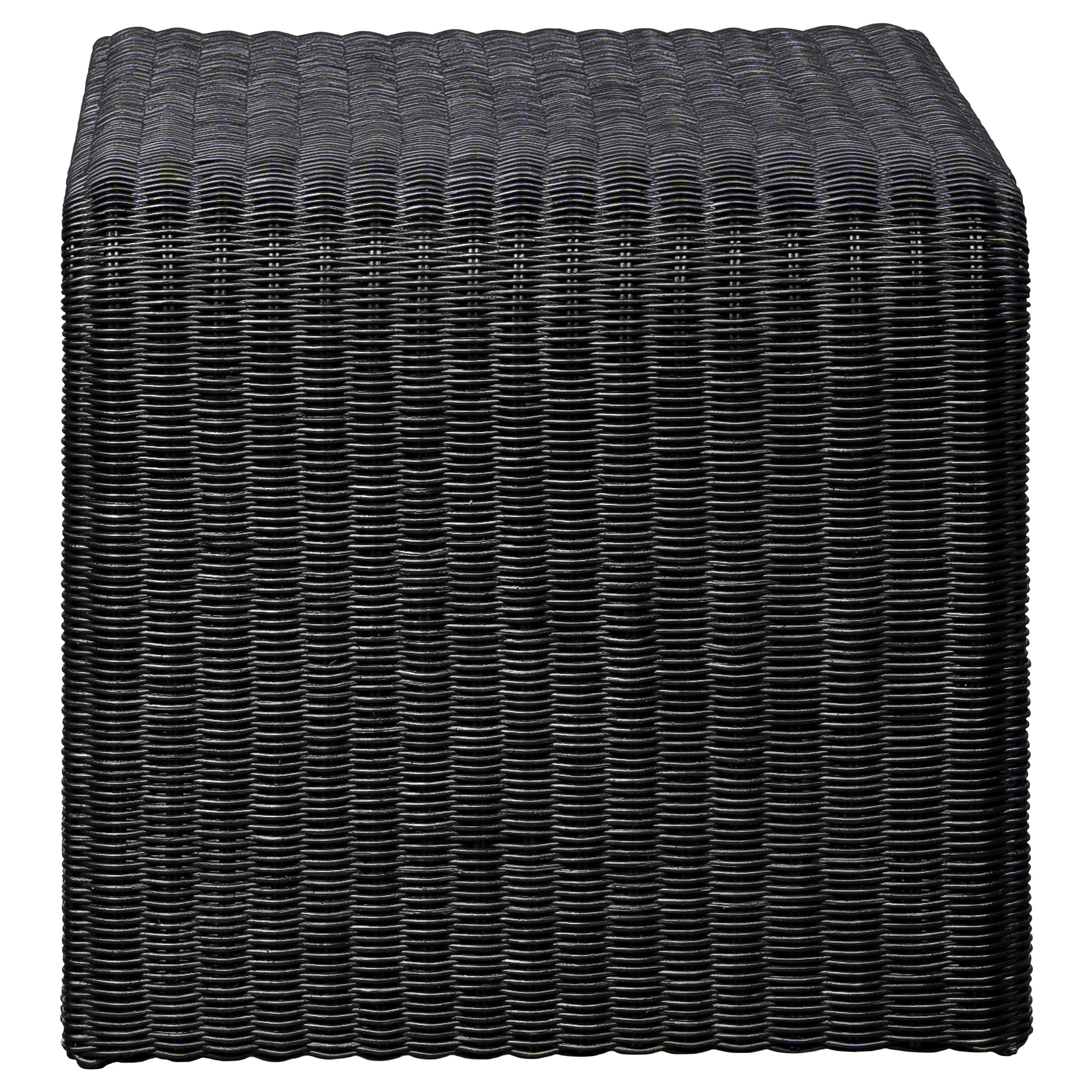Cahya Woven Rattan Square End Table