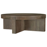 Kinkaid Solid Wood Coffee and End Table Set Brown