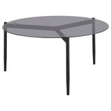 Rosalie Round Coffee and End Table Set Grey