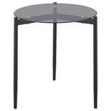 Rosalie Round Coffee and End Table Set Grey
