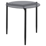Rosalie Round Coffee and End Table Set Grey