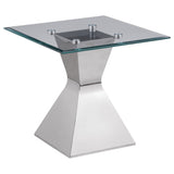 Jenny Rectangular Coffee and End Table Set Chrome