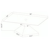 Jenny Rectangular Coffee and End Table Set Chrome
