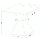 Jenny Rectangular Coffee and End Table Set Chrome