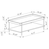 Fallon Rectangular Coffee and End Table Set Natural
