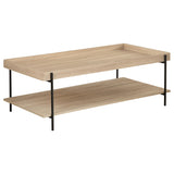 Fallon Rectangular Coffee and End Table Set Natural