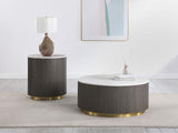 Jason Round Marble Coffee and End Table Set