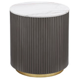 Jason Round Marble Coffee and End Table Set
