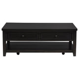 Concord Coffee and End Table Set Distressed Java
