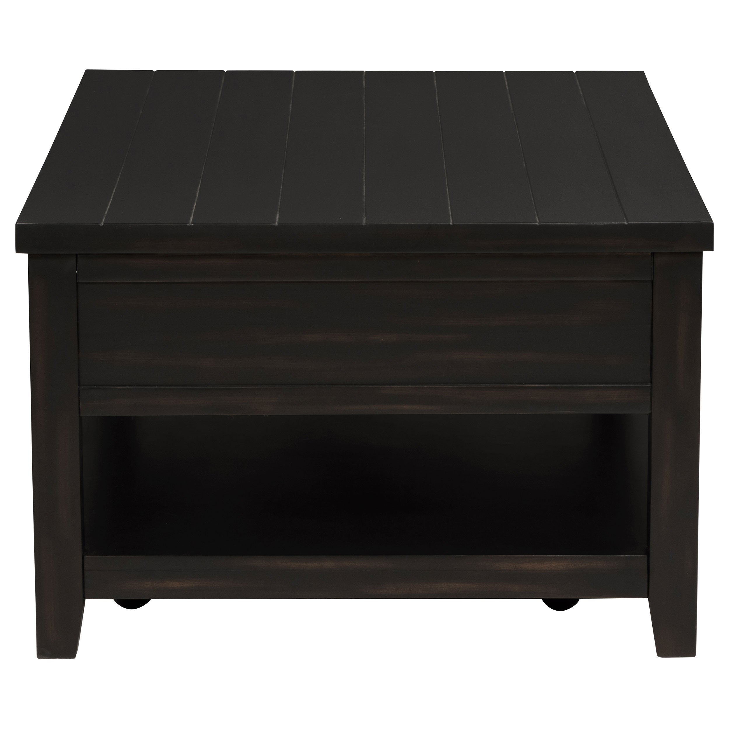 Concord Coffee and End Table Set Distressed Java