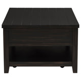 Concord Coffee and End Table Set Distressed Java