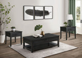 Concord Coffee and End Table Set Distressed Java