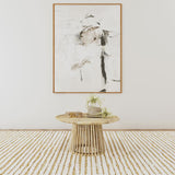Touhy Round Solid Wood Cocktail Coffee Table Natural Mango